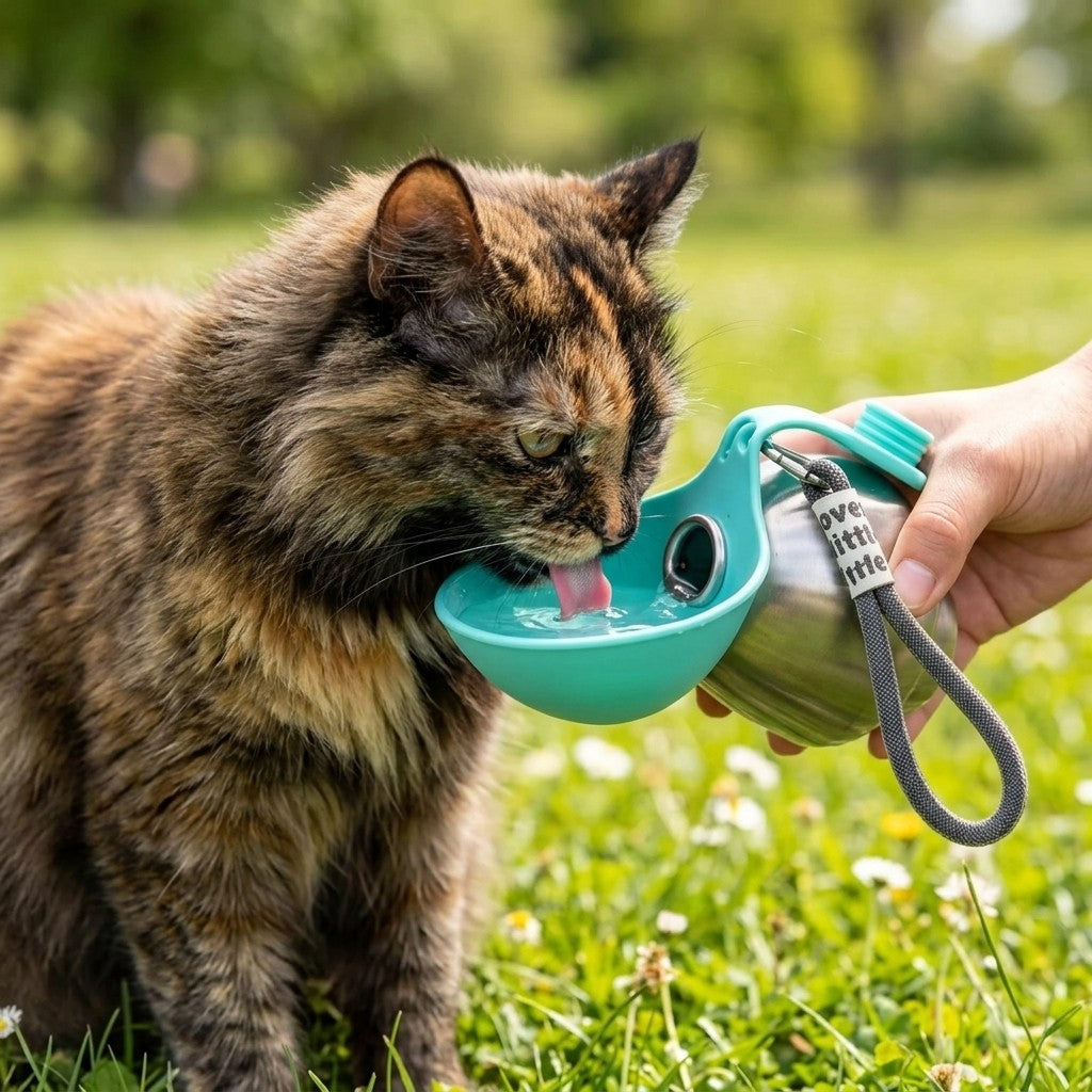 Portable Stainless Steel Pet Water Bottle